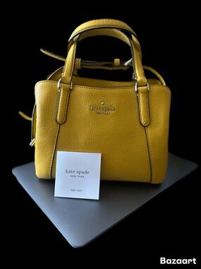 kate spade Yellow Pebbled Leather Satchel